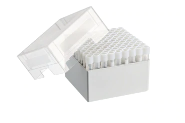 艾本德儲存盒 9 × 9, 可放置 81  個螺旋蓋（凍存）管， 4  –  5  mL，2  件，高 102  mm，4  英寸，聚丙烯材料，可耐受最低 -86  °C，可高溫高壓滅菌，帶蓋子并具有