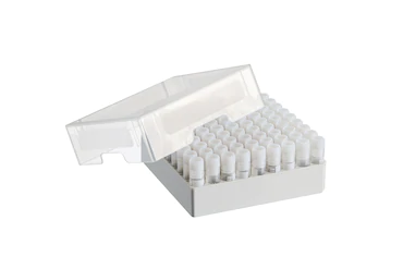 艾本德儲存盒 9 × 9, 可放置 81  個螺旋蓋（凍存）管， 1  –  2  mL，3  件，高 53  mm，2  英寸，聚丙烯材料，可耐受最低 -86  °C，可高溫高壓滅菌，帶蓋子并具有數(shù)